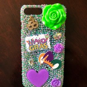 3D Bling iPhone 7/8+ “Mardi Gras” Hard Case